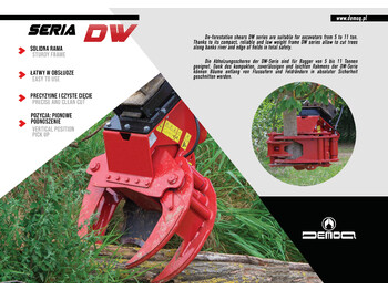 Pinza de manipulación para Maquinaria de construcción nuevo DEMOQ DW200 F De-forestation shear 230 kg: foto 2 Pinza de manipulación para Maquinaria de construcción nuevo DEMOQ DW200 F De-forestation shear 230 kg: foto 2