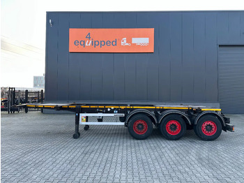 Semirremolque portacontenedore/ Intercambiable Burg 20FT ADR (EX/II, EX/III, FL, AT), Leeggewicht: 3.690kg, SAF INTRADISC, 2x liftaxle, ALCOA, NL-Chassis: foto 2