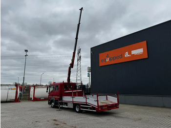 Camión portavehículos, Camión grúa MAN TGL 8.180 crew cab (DOKA), HMF535 K3 crane, 283 running hours only, 211.164 KM, ramps, EURO-6, TOP,-condition: foto 4