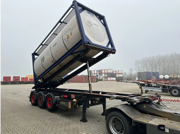 Semirremolque portacontenedore/ Intercambiable Van Hool 20FT Tipping-chassis, ADR (EX/II, EX/III, FL, AT), SAF, 2 liftaxles: foto 3