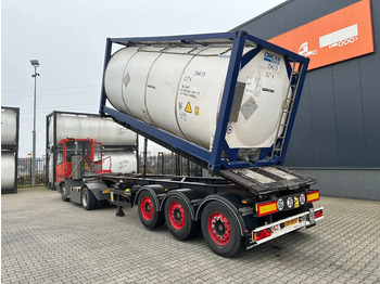 Semirremolque portacontenedore/ Intercambiable Van Hool 20FT Tipping-chassis, ADR (EX/II, EX/III, FL, AT), SAF, 2 liftaxles: foto 2