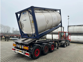 Semirremolque portacontenedore/ Intercambiable Van Hool 20FT Tipping-chassis, ADR (EX/II, EX/III, FL, AT), SAF, 2 liftaxles: foto 4