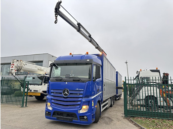Camión caja cerrada, Camión grúa Mercedes-Benz Actros 2645 6x2 105m³ JUMBO + RETARDER + KRAN PALFINGER PK 19.001 SLD (4x) + RADIO - *FULL AIR* - FRIGO - EURO 6 - SAF AXLES - BELGIAN TRUCK: foto 4