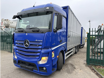 Camión caja cerrada, Camión grúa Mercedes-Benz Actros 2645 6x2 105m³ JUMBO + RETARDER + KRAN PALFINGER PK 19.001 SLD (4x) + RADIO - *FULL AIR* - FRIGO - EURO 6 - SAF AXLES - BELGIAN TRUCK: foto 3