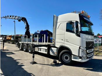 Camión caja abierta, Camión grúa Volvo FH 420 8x4 TRIDEM + KRAAN HIAB 408 E-8 HIPRO + WINCH - 63.000km ONLY - CREWCAB 4 SEATER - PLATFORM 7m - TOP CONDITION: foto 2