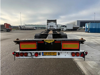 Semirremolque portacontenedore/ Intercambiable Broshuis 3UCC-39/45 FLN / All sizes / BPW / Lift as / NL Trailer: foto 5
