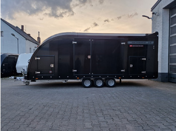 Remolque portavehículos BJT Race Transporter 6 550x235x189cm black elektrisch kippbar ASR Tridem 10" 3500kg Modell 2024: foto 4