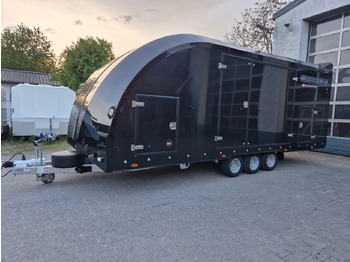 Remolque portavehículos BJT Race Transporter 6 550x235x189cm black elektrisch kippbar ASR Tridem 10" 3500kg Modell 2024: foto 2