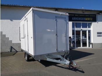Remolque venta ambulante Mobiles Büro 310x220x220cm Tür + 3 Fenster + WC Raum (M) 1200kg: foto 2