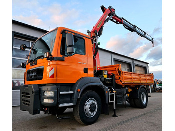 Camión volquete, Camión grúa nuevo MAN TGM 18.340 4x4 Palfinger PK12001 EH  Kran Euro5: foto 2