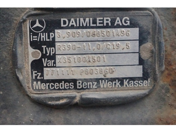 Eje posterior para Camión Mercedes-Benz R390-11/C-19.5 I=3.909 771 111 P 803860: foto 3