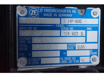 Caja de cambios para Camión ZF 5 HP-500: foto 5