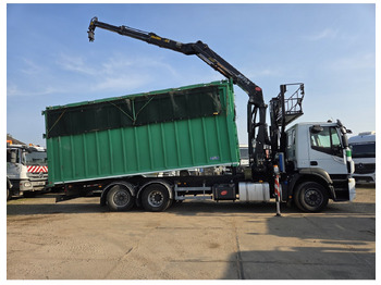 Camión volquete, Camión grúa IVECO STRALIS 420 6X2 TIPPER CRANE KESLA 17 TON 2 EXT STEERING REAR AXLE: foto 3