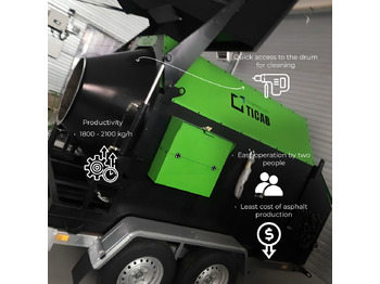Planta de asfalto nuevo TICAB New Mini-asphalt plant, Asphalt Recycler, Manufacturer, 2.0 t per hour: foto 4 Planta de asfalto nuevo TICAB New Mini-asphalt plant, Asphalt Recycler, Manufacturer, 2.0 t per hour: foto 4