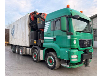 Camión grúa, Camión lona MAN TGS 35.480 10x6,E5,Palfinger PK92002+JIB+winch: foto 2 Camión grúa, Camión lona MAN TGS 35.480 10x6,E5,Palfinger PK92002+JIB+winch: foto 2