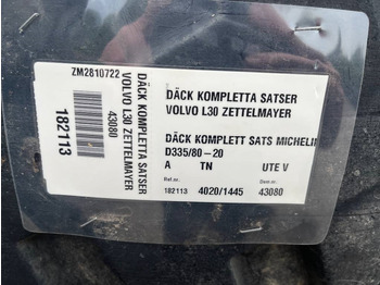 Neumático para Maquinaria de construcción Michelin 335/80-20 till Volvo L30 Zettelmeyer: foto 2 Neumático para Maquinaria de construcción Michelin 335/80-20 till Volvo L30 Zettelmeyer: foto 2
