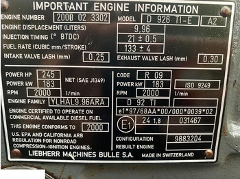 Bloque de cilindros LIEBHERR