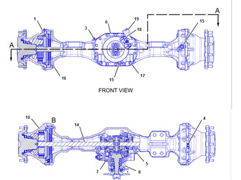 Eje posterior CATERPILLAR