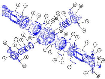 Eje posterior CATERPILLAR