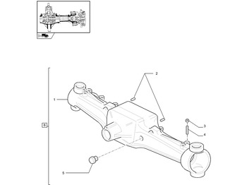 Eje delantero NEW HOLLAND