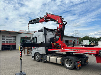 Semirremolque góndola rebajadas nuevo Wiese Stufensattel Tieflader mit Kran Fassi F545: foto 3