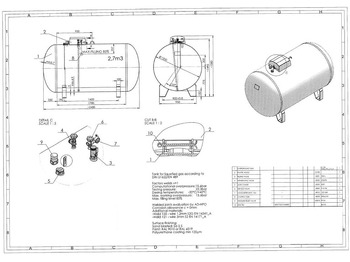 Depósito de combustible nuevo De Visser Propaan/Butaan LPG tank 2700 L (1,35 ton) Gastank, Gas, Gaz, LPG, GPL, Propane, Butane Ø 1250 including tank fittings: foto 3