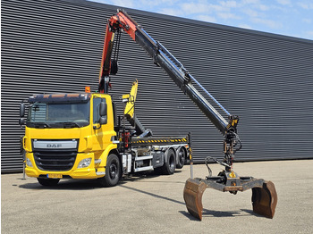 Camión multibasculante, Camión grúa DAF CF 330 6x2-4 / PALFINGER CRANE + HOOKLIFT: foto 5
