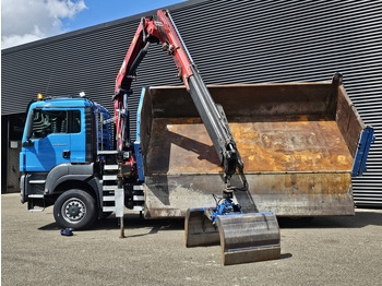 Camión volquete, Camión grúa MAN TGS 28.400 6X4-4 BL / CRANE + 2 SIDE TIPPER: foto 4