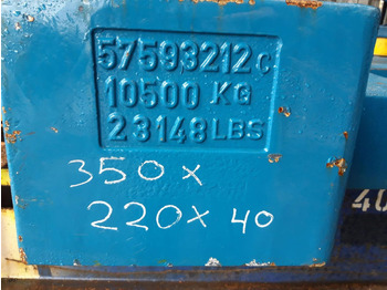 Contrapeso para Maquinaria de construcción Terex Terex explorer 5800 counterweight 10,5 ton: foto 5