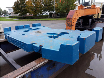 Contrapeso para Maquinaria de construcción Terex Terex explorer 5800 counterweight 10,5 ton: foto 2