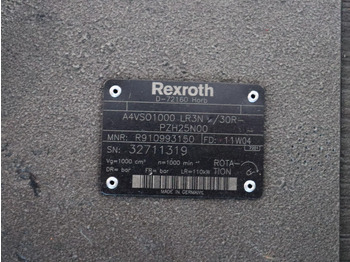 Bomba hidráulica para Equipo de manutención nuevo REXROTH A4VSO1000LR3N/30R-PZH25N00: foto 5