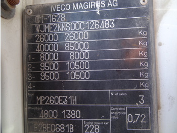 Camión grúa, Camión caja abierta Iveco EuroTrakker 260E31 6X4 Palfinger 36002: foto 3 Camión grúa, Camión caja abierta Iveco EuroTrakker 260E31 6X4 Palfinger 36002: foto 3