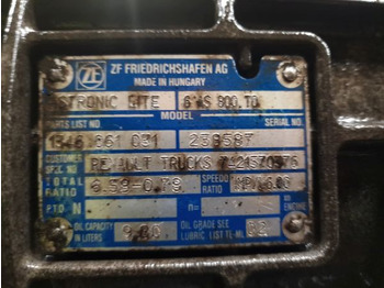 Caja de cambios ZF Ecolite 6AS800TO Gearbox: foto 2