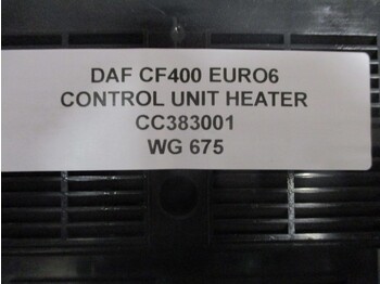 Sistema eléctrico para Camión DAF CF400 CC383001 CONTROL UNIT HEATER EURO 6: foto 2