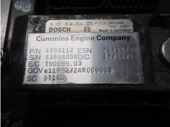 Sistema eléctrico para Camión Iveco TRAKKER 340S34/ 4898112// BOSCH 0281 010 254 EBS MODULE: foto 3