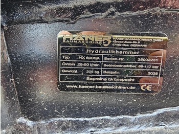 Martillo hidráulico para Excavadora Haner HX600SA: foto 5 Martillo hidráulico para Excavadora Haner HX600SA: foto 5