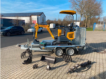 Miniexcavadora, Remolque Minibagger BK950JS + Tieflader + Zubehör *INKL.19% MWST*BERGER KRAUS*JOYSTICK*SOFORT!*: foto 2