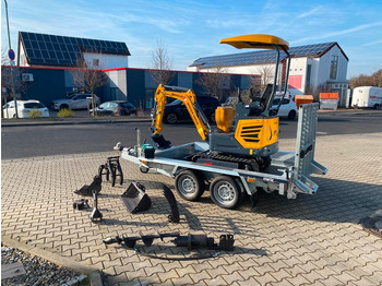 Miniexcavadora, Remolque Minibagger BK950JS + Tieflader + Zubehör *INKL.19% MWST*BERGER KRAUS*JOYSTICK*SOFORT!*: foto 3