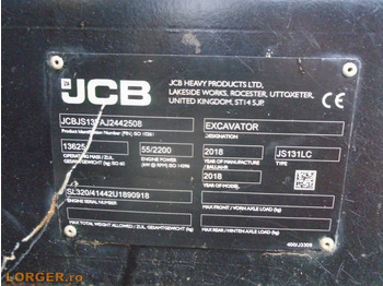 Excavadora de cadenas JCB JS 131 LC: foto 3