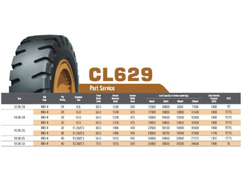 Neumático para Equipo portuario nuevo WestLake 18.00-25 CL629K 40PR RIM 13.00/2.5 E4 TL: foto 2