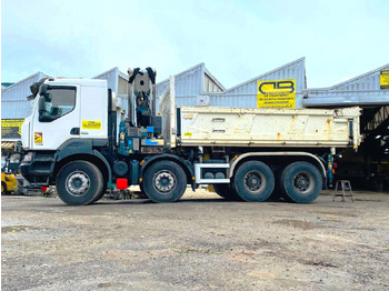 Camión volquete, Camión grúa RENAULT KERAX 8x4 520 BIBENNE CIF GRUE CORMACH: foto 2 Camión volquete, Camión grúa RENAULT KERAX 8x4 520 BIBENNE CIF GRUE CORMACH: foto 2