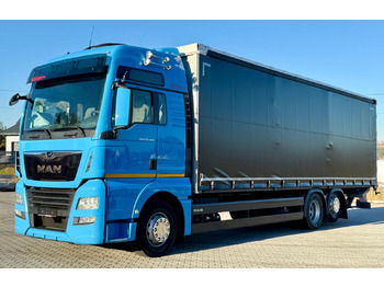 Camión lona MAN TGX 26.420 / FIRANKA / WINDA / 23 EUROPALETY / 6x2 / AUTOMAT / EURO 6 / OŚ PODNOSZONA / DUŻA KABINA / 2019 ROK: foto 2 Camión lona MAN TGX 26.420 / FIRANKA / WINDA / 23 EUROPALETY / 6x2 / AUTOMAT / EURO 6 / OŚ PODNOSZONA / DUŻA KABINA / 2019 ROK: foto 2