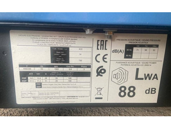 Leasing de Sdmo K22 - 22 kVA Generator - DPX-17003  Sdmo K22 - 22 kVA Generator - DPX-17003: foto 5