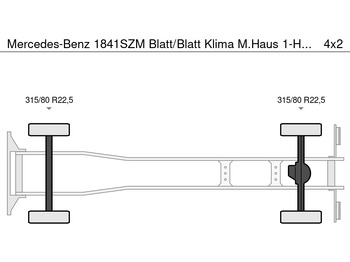 Camión volquete Mercedes-Benz 1841SZM Blatt/Blatt Klima M.Haus 1-Hand: foto 4