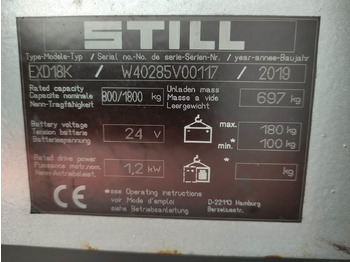 Apilador Still EXD 18K: foto 5