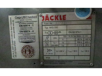 Equipo de soldadura Jaeckle MIG 550: foto 3