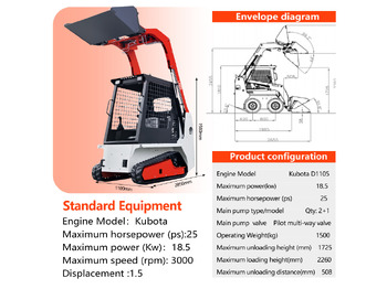 Minicargadora nuevo LEZUM LA670 Mini Small Skid Steer Loader Compact Track Diesel Mini Skid Steer Loader For Sale With Small Mini Skid Steer Attachments 4 In 1 Bucket: foto 4 Minicargadora nuevo LEZUM LA670 Mini Small Skid Steer Loader Compact Track Diesel Mini Skid Steer Loader For Sale With Small Mini Skid Steer Attachments 4 In 1 Bucket: foto 4