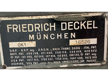 Fresadora Gravierfräsmaschine   DECKEL: foto 2