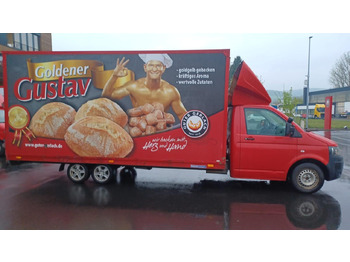 Furgoneta caja cerrada Volkswagen T5 2.0tdi mit Rampe 3ACHSER Tandemachse: foto 2