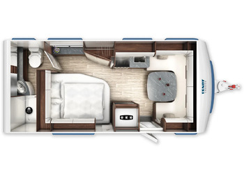 Leasing de  Wohnwagen Fendt Diamant 560 FD Modell 2026 Wohnwagen Fendt Diamant 560 FD Modell 2026: foto 2